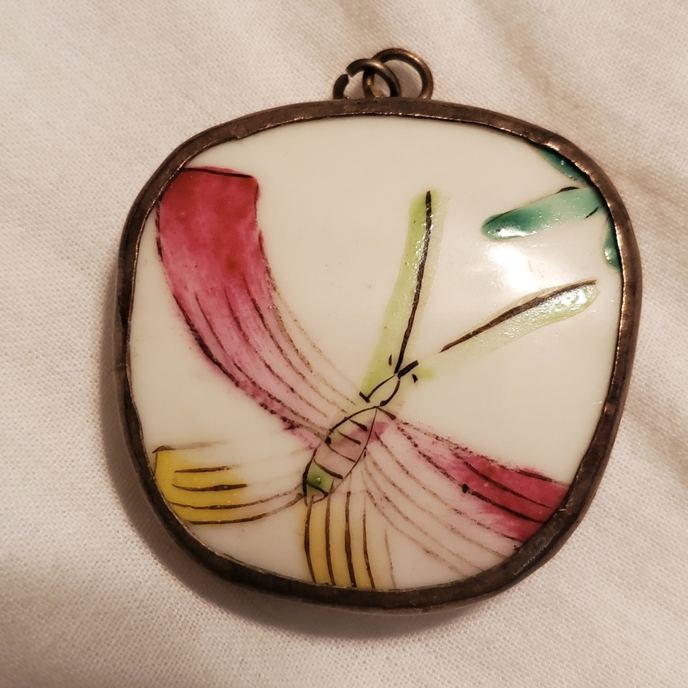 Ceramic Butterfly Pendant